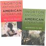 The Norton Anthology of American Literature 9e Shorter 2Volume Set with access card for each volume