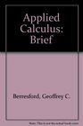 Brief Applied Calculus Text with free CDROM