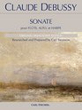 Sonate pour Flte Alto et Harpe Original Manuscript Edition