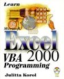 Learn Microsoft Excel 2000 VBA Programming