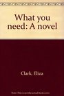 What you need A novel