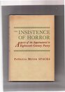 The Insistence of Horror Aspects of the Supernatural in Eighteenth Century Poetry