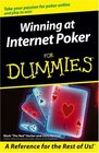 Winning at Internet Poker For Dummies   (For Dummies (Computer/Tech))