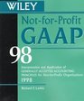 Wiley NotForProfit Gaap 1998 Interpretation and Application of Generally Accepted Accounting Principles for NotForProfit Organizations