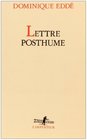 Lettre posthume