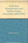 American Government and Politics Today Essentials 2000/2001