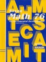 Math 76: An Incremental Development   --- Third edition