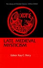 Late Medieval Mysticism