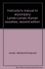 Instructor's manual to accompany LenskiLenski Human societies second edition