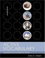 Active Vocabulary  General and Academic Words