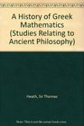 History of Greek Mathematics 1921 Edition
