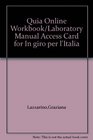 Online Workbook / Laboratory Manual to accompany In giro per l'Italia