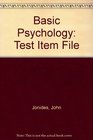 Basic Psychology Test Item File