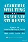 Academic Writing for Graduate Students Essential Tasks and Skills A Course for Nonnative Speakers of English