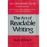 The Art of Readable Writing With the Flesch Readability Formula