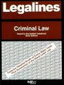 Legalines Criminal Law  Adaptable to Sixth Edition of Kadish Casebook
