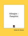 Allergies  Pamphlet
