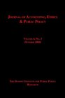 Journal of Accounting Ethics  Public Policy
