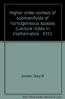 Higher order contact of submanifolds of homogeneous spaces