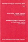 A New Bibliography of Writings on Varieties of English 19841992/93