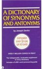 A Dictionary of Synonyms and Antonyms