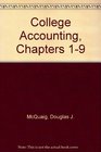 Mcquaig College Accounting Chapters One Through Nine With Cd Chapters One Through Twenty Six Revised Eighth Edition Plus Smarthinking