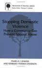 Stopping Domestic Violence  How a Community can Prevent Spousal Abuse