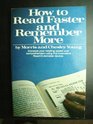 How to Read Faster  Remember More