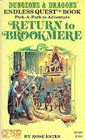 Return to Brookmere (Dungeons & Dragons) (Endless Quest, Bk 4)