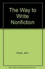 The Way to Write Nonfiction