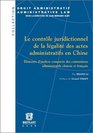 Le contrle juridictionnel de la lgalit des actes administratifs en Chine