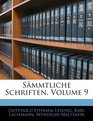 Smmtliche Schriften Volume 9