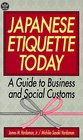 Japanese Etiquette Today A Guide to Business  Social Customs