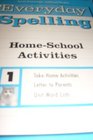 Everyday Spelling HomeSchool Activities