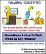 Social Story  Sometimes I Have to Wait and When to Say Thanks