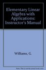 Elementary Linear Algebra with Applications Instructor's Manual