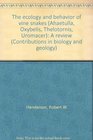 The ecology and behavior of vine snakes  A review