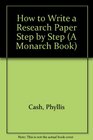 How to Write a Research Paper Step by Step