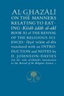 AlGhazali on the Manners Relating to Eating Book XI of the Revival of the Religious Sciences
