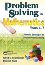 Problem Solving in Mathematics Years 47