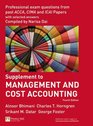 Management and Cost Accounting Professional Questions