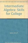 Intermediate Algebra Skills for College