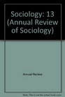Annual Review of Sociology 1987