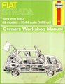 Fiat Strada Owners Workshop Manual 19791982