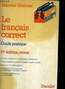 LE FRANCAIS CORRECT  Guide Pratique