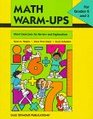 Math WarmUps Short Exercises for Review and Exploration