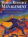 Human Resource Management An International and Comparative Perspective on the Employment Relationship