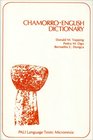 Chamorro-English Dictionary (Pali Language Texts)