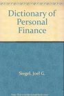 Dictionary of Personal Finance