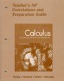 Calculus Teachers Ap Correlations And Preparation Guide